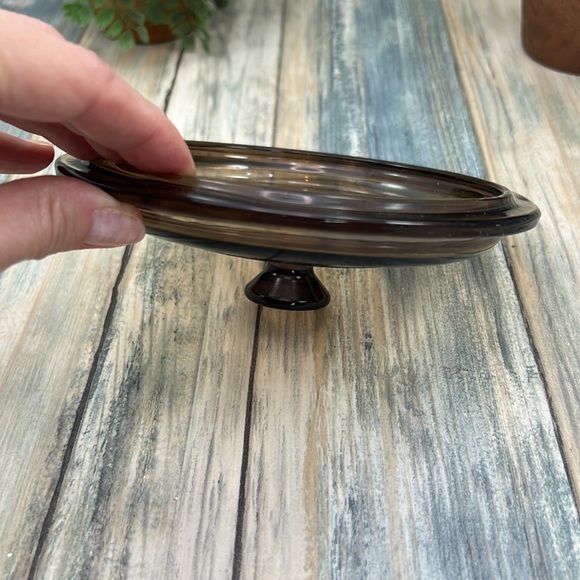 🌸⭐️Pyrex amber brown glass pot pan lid P81C - Picture 4 of 6